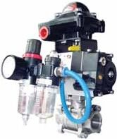 2PC Stainless Steel Pneumatic Ball Valve