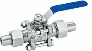 3PC Ball Valve With Clamp Butt Welded End Ball Valve